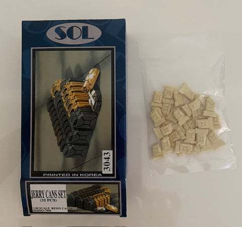 SOL 1/48 resin cast detail set - Jerry Cans Set 32 pcs. MM043