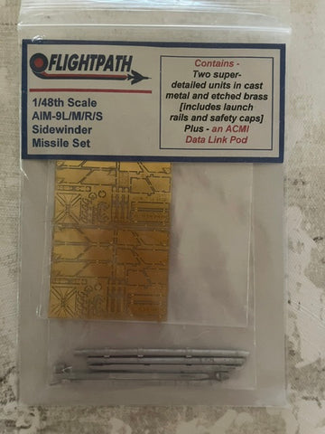 Flightpath 1/48 scale AIM-9L/M/R/S Sidewinder Missile Set