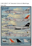 Furball 1/48 decals USN F-14 Tomcats Colors & Markings Part XIII - FDS48-032