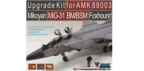 AMK 1/48 8803-U Upgrade Kit for AMK Mikoyan MiG-31 BM/BSM Foxhound