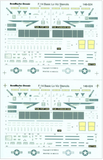 Aeromaster 1/48 scale F-14 Basic Lo-Viz Stencils - decal sheet 148-024