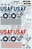 Xtradecal 1/72 scale B-57B, RB-57E, WB-57C, B-57G Canberra Pt2 decals - X72103