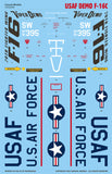 Caracal Models 1/32 decal CD32028 - Demo F-16C for Tamiya kit