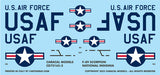 Caracal 1/72 decals F-89 Scorpion for Revell 1/72 F-89D/J kits - CD72165