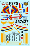 Cutting Edge 1:48 scale SF-84 Thunderjet decal sheet - CED48106