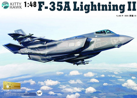 Kitty Hawk 1/48 Scale F-35A Lightning II - Model Kit No. KH80103