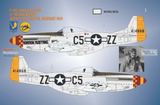 Bullseye 1/48 Decals 48045 - P-51D Mustang Yoxford Boys #9 for Eduard kit