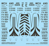 Caracal 1/72 decals F-89 Scorpion for Revell 1/72 F-89D/J kits - CD72165