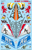 Caracal Decals 1/48 CD48224 - US Navy S-3 Viking Part 1 for Esci/AMT/ERTL