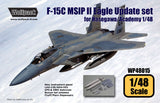 Wolfpack 1/48 scale F-15C MSIP II Mod. Eagle Update set for Hasegawa - WP48015