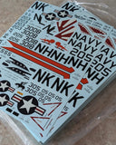 Dash Two 1/32 decals 32-003 Big Scale Bravos F-4B Phantoms (For Redpill kit)