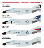 Caracal 1/48 decal Air National Guard F-4C/D Phantom Part 1 - CD48035