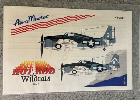 Aeromaster Decals 1/48 FM-2 Wildcat Hot Rod Wildcats Part I #48-269