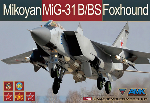 AMK Models 1/48 scale Mikoyan MiG-31B/BS Foxhound kit No. 88008