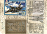 Italeri 1/48 Scale Mirage F1 CT/CR kit 2618 - Loose parts, old decals