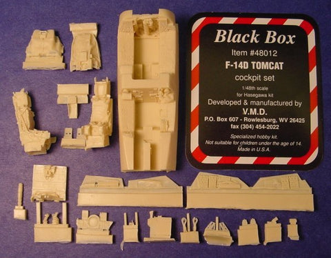 Black Box 1/48 resin F-14D Tomcat Cockpit set for Hasegawa - 48012