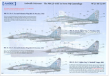 AirDoc 1/48 decals Luftwaffe Fulcrums MiG-29 G/GT in Norm 90J Camo. M48-05