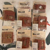 Design Preservation Models HO Scale 8pk bundle steel sash windows & entries kits