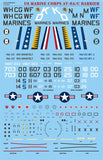 Caracal 1/48 scale USMC AV-8A/C Harrier decals - CD48027