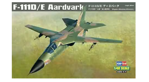 HobbyBoss 1:48 Scale F-111D/E Aardvark aircraft kit 80350 - Sealed