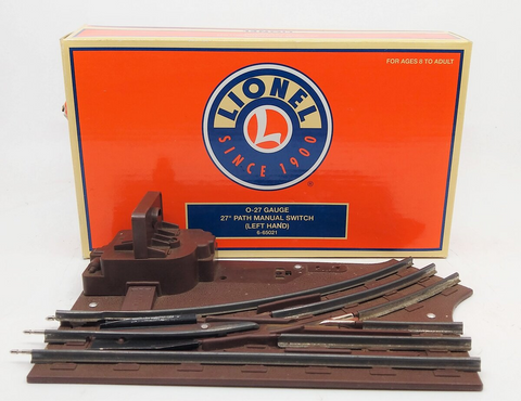 LIONEL O-27 Gauge 27" Path Manual Left Hand Switch 6-65021