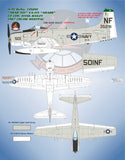 Bullseye 1/48 Decal 48058 Carrier Air Wing 5 USS Hancock '67 A-4C A-4E F-8E A-1H