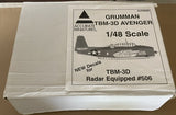 Accurate Miniatures 1/48 scale Grumman TBM-3D Avenger aircraft kit - AJ3406B