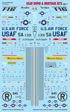 Caracal 1/72 decal CD72160 - 1/72 USAF Demo & Heritage Jets