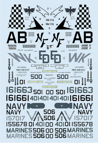 SuperScale 1:48 Decals Desert Storm A-6E Intruders - 48-416