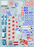 Begemot 1/48 decals for Su-27 Flanker family "Demo-Flankers" - 48-008