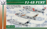 Grand Phoenix 1/48 scale FJ-4B Fury aircraft kit - KT003
