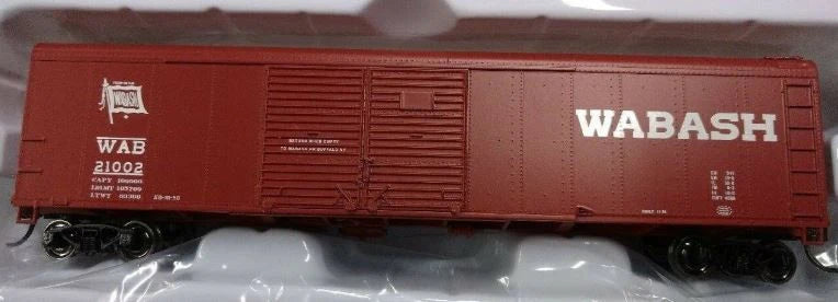 Bowser 41643 HO Scale 50Ft. Round Roof Boxcar Wabash Rd #21002 Bowser 41643 HO Scale 50Ft. Round Roof Boxcar Wabash Rd #21002