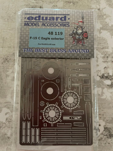 Eduard 1/48 photo etch detail set for Hasegawa F-15C Eagle exterior - 48119