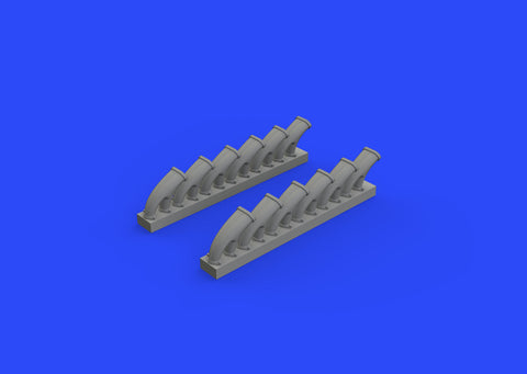 Eduard Brassin 1/48 resin Tempest Mk. V exhaust stacks - 648418 - for Eduard