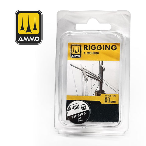 AMMO of MiG ( by Uschi) RIGGING WIRE – SUPER FINE 0.01 MM - 2 meters - 8016