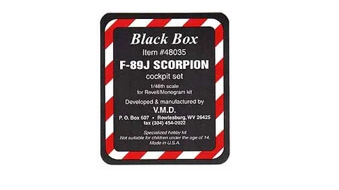 Black Box 1/48 resin F-89J Scorpion Cockpit set for Monogram - 48035