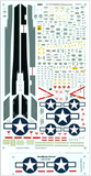 Aeromaster 1/48 scale US Navy/Marine F-4 Phantom Stencils decal sheet - 148-027