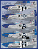 Furball 1/32 decals Meyer's Maulers 487th Fighter Sq. P-51 B/Ds Part I 32-006