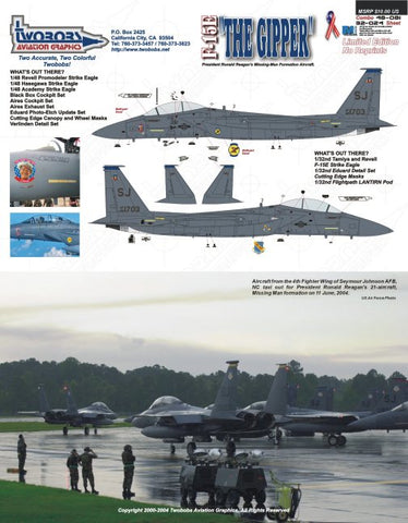 Two Bobs 1/32 & 1/48 F-15E Strike Eagle The Gipper  - 48-081/32-024