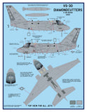 Dash Two 1/48 decals 48-001 Last on the Line S-3B Vikings for AMT/ERTL/Italeri