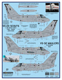 Dash Two 1/48 decals 48-001 Last on the Line S-3B Vikings for AMT/ERTL/Italeri