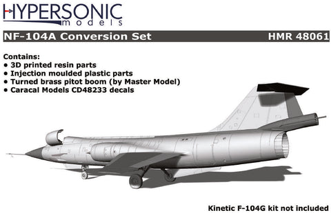 Hypersonic Models 1/48 Resin NF-104A Conversion Set for Kinetic HMR-48061