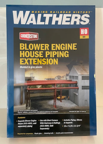 Walthers 933-4605 HO scale Blower Engine House Piping Extension plastic kit