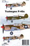 Aeromaster 1/48 scale Tuskegee P-40s decals - Squadron Prods AN48800