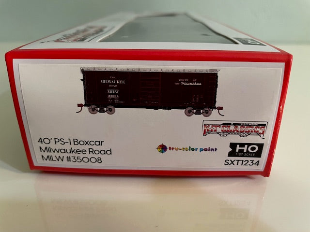 Scale Trains SXT1234 HO Scale 40' Pullman-Standard Boxcar, Milwaukee Road #35008 Scale Trains SXT1234 HO Scale 40' Pullman-Standard Boxcar, Milwaukee Road #35008