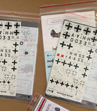 1/72 Owl & SBS Decals 4 pack set I-153 Finnish, Arado Ar 66c etc