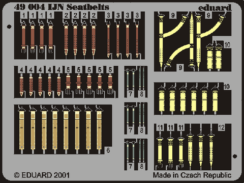 Eduard 1/48 photoetch 49004 - Seatbelts IJN - Old Packaging