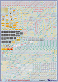 Begemot 1/32 scale decals Sukhoi Su-27 Flanker family full stencil - 32-002