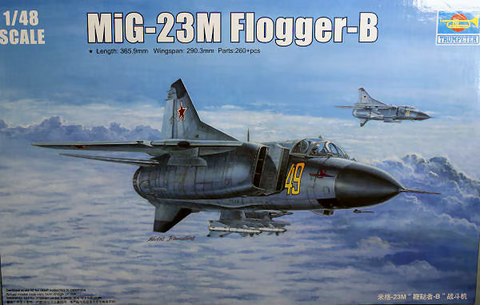 Trumpeter 1/48 scale MiG-23M Flogger-B aircraft kit - 02853 - sealed