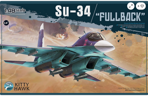 Kitty Hawk 1/48 Scale Su-34 Fullback - Model Kit No. KH80141